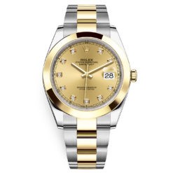 Rolex Datejust 41mm 126303 Champagne Diamond Oyster