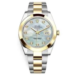 Rolex Datejust 41mm 126303 White MOP Diamond Oyster
