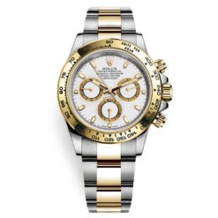 Rolex Cosmograph Daytona 116503 White Index Oyster Steel and Gold Mens Watch