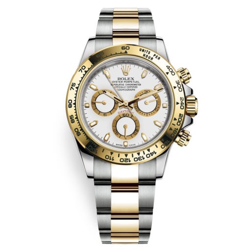 Rolex Cosmograph Daytona 116503 White Index Oyster Steel And Gold Mens Watch