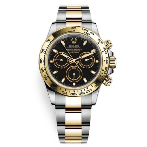 Rolex Cosmograph Daytona 116503 Black Index Oyster Steel And Gold Mens Watch