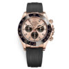 Rolex Cosmograph Daytona 116515Ln Pink And Black Oysterflex Everose Gold Mens Watch