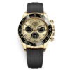 Rolex Cosmograph Daytona 116518Ln Champagne Black Oysterflex Yellow Gold Mens Watch