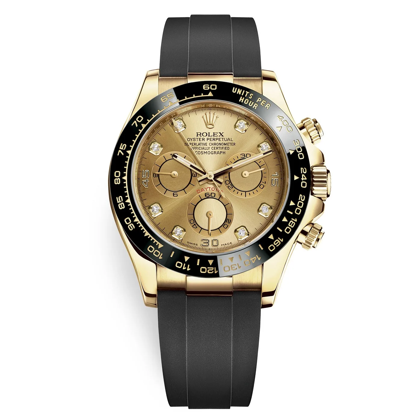 Rolex Cosmograph Daytona 116518Ln Champagne Diamond Dial