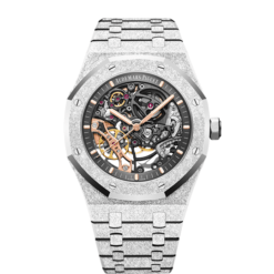 AUDEMARS PIGUET ROYAL OAK FROSTED GOLD DOUBLE BALANCE WHEEL OPENWORKED