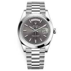 Rolex Day-Date 228206 Dark Rhodium Index 40mm Platinum Mens Watch