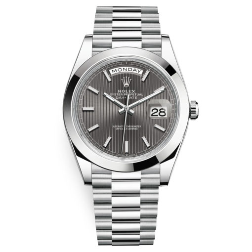 Rolex Day-Date 228206 Dark Rhodium Index 40Mm Platinum Mens Watch