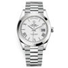 Rolex Day-Date 228206 White Roman 40Mm Platinum Mens Watch