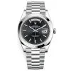 Rolex Day-Date 228206 Black Index 40Mm Platinum Mens Watch