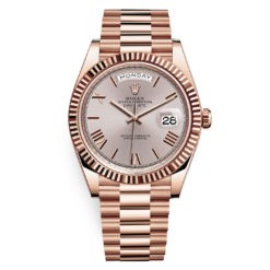 Rolex Day-Date 228235 Sundust Roman 40mm Everose Gold Mens Watch