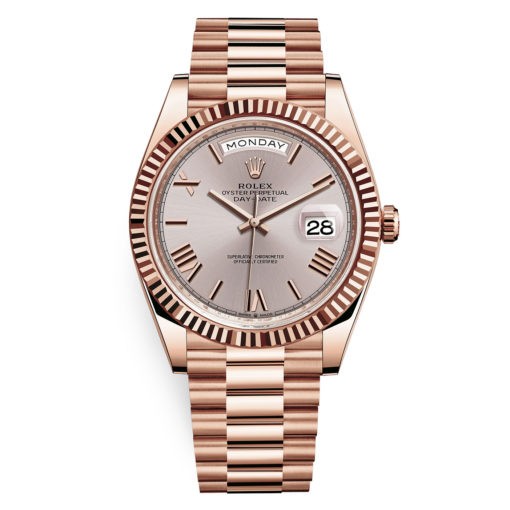 Rolex Day-Date 228235 Sundust Roman 40Mm Everose Gold Mens Watch