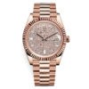 Rolex Day-Date 228235 Diamond-Paved 40Mm Everose Gold Mens Watch