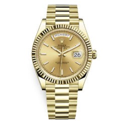 Rolex Day-Date 228238 Champagne Index 40mm Yellow Gold Mens Watch