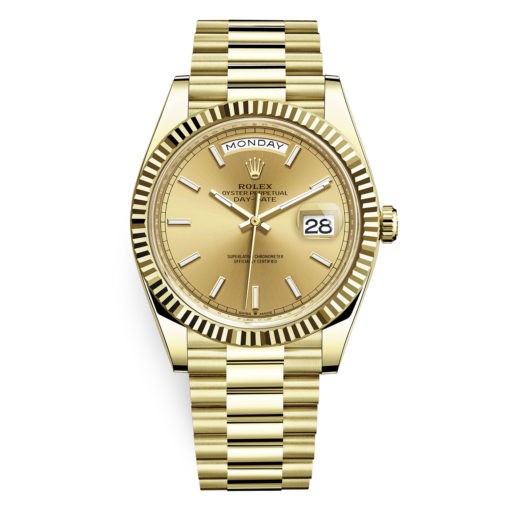 Rolex Day-Date 228238 Champagne Index 40Mm Yellow Gold Mens Watch