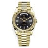 Rolex Day-Date 228238 Black Baguette 40Mm Yellow Gold Mens Watch