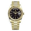 Rolex Day-Date 228238 Black Diagonal Index 40Mm Yellow Gold Mens Watch