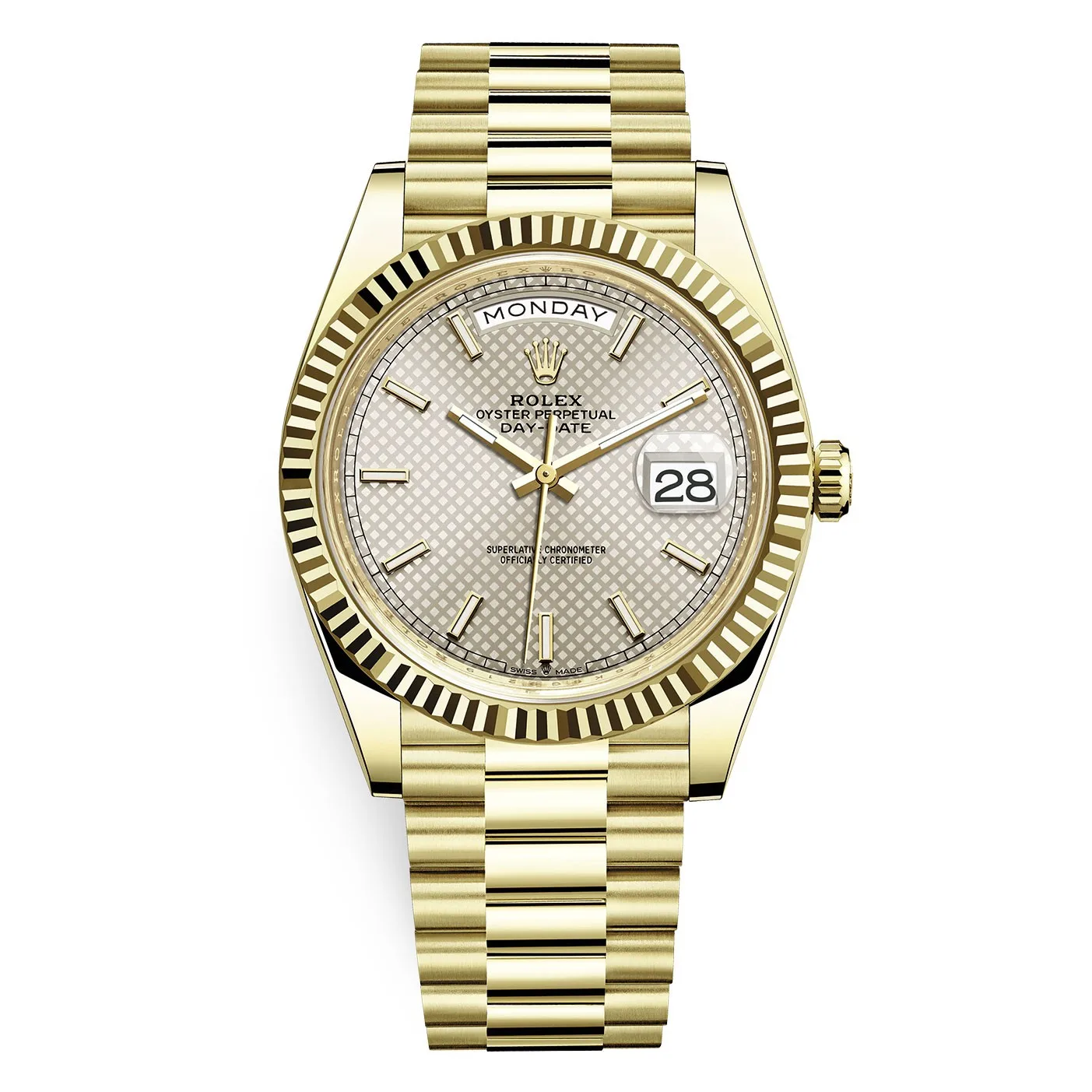 Rolex Day-Date 228238 Silver Diagonal