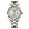 Rolex Day-Date 228239 Silver Stripe 40Mm White Gold Men’s Watch