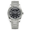 Rolex Day-Date 228239 Black Baguette Dial 40Mm White Gold Mens Watch