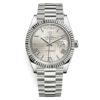 Rolex Day-Date 228239 Silver Quadrant Motif