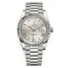 Rolex Day-Date 228239 Silver Quadrant Motif
