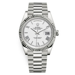 Rolex Day-Date 228239 White Roman 40mm White Gold Mens Watch