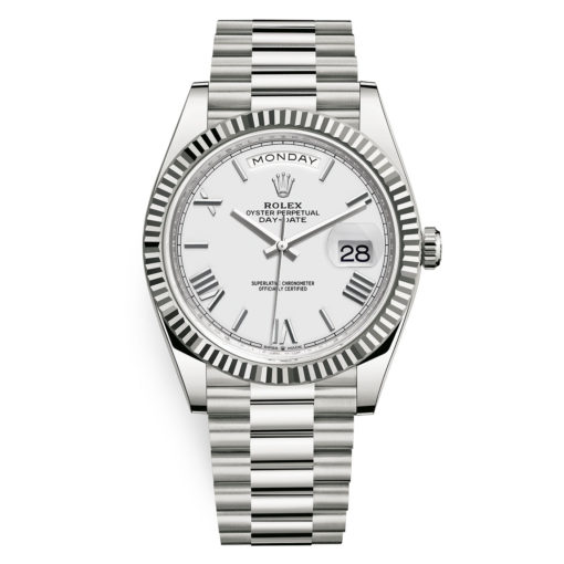 Rolex Day-Date 228239 White Roman 40Mm White Gold Mens Watch