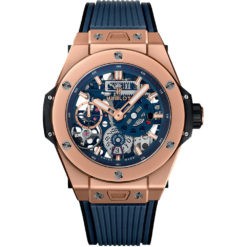 Hublot Big Bang Meca-10 45mm Mens Watch 414.OI.5123.RX King Gold Blue