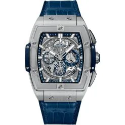 Hublot Spirit Of Big Bang Chronograph 42mm Mens Watch 641.nx.7170.lr Titanium Blue