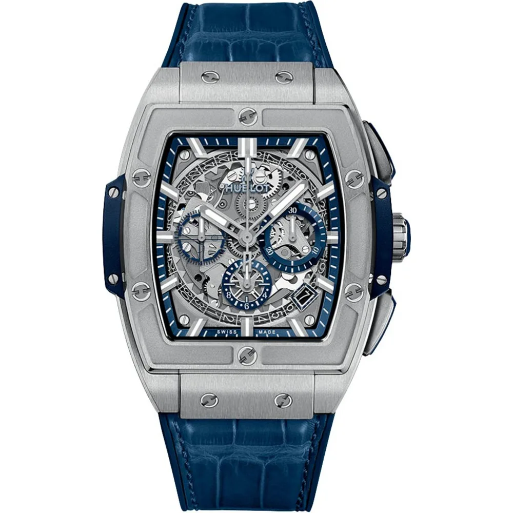 Hublot Spirit Of Big Bang Chronograph 42Mm Mens Watch 641.Nx.7170.Lr Titanium Blue