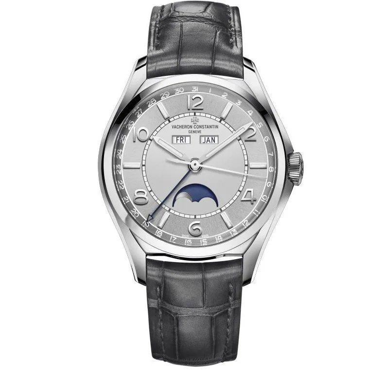 Vacheron Constantin 4000E/000A-B439 Fiftysix Silver Dial Complete Calendar Stainless Steel Watch