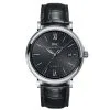 Iwc Portofino Automatic Black Dial Black Leather Watch