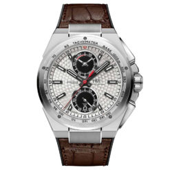 IWC Ingenieur Silver Dial Leather Strap Automatic Chrono Watch