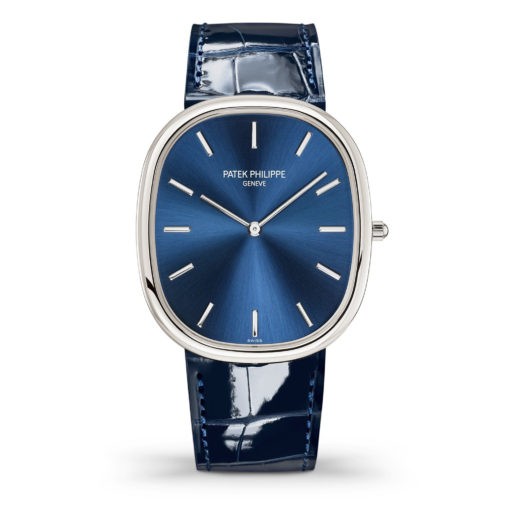 Patek Philippe 5738P-001 Golden Ellipse Automatic Blue Dial Watch