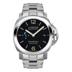 Panerai PAM00722 Luminor SS on Bracelet Black Dial Watch