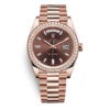 Rolex Day-Date 228345Rbr Chocolate Baguette Index 40Mm Everose Gold Mens Watch