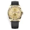 Rolex Sky-Dweller 326238 Champagne Dial Automatic 18K Yellow Gold Watch