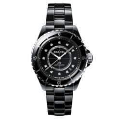 CHANEL J12 Automatic Diamond Black Dial Ladies Watch H5702