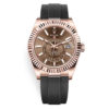 Rolex Sky-Dweller 326235 Chocolate Index Dial 18K Everose Watch