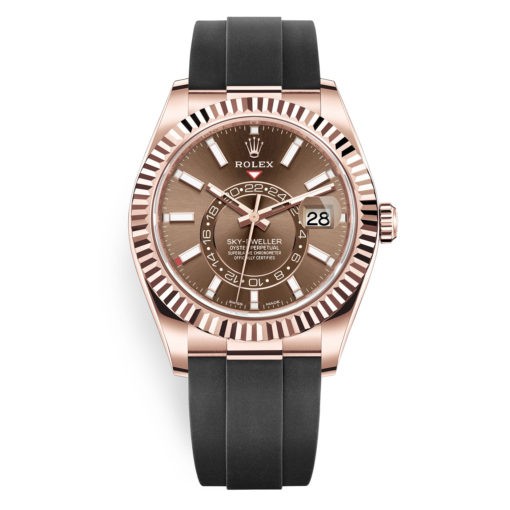 Rolex Sky-Dweller 326235 Chocolate Index Dial 18K Everose Watch