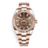 Rolex Sky-Dweller 326935 Chocolate Index Dial 18K Everose Watch