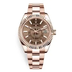 Rolex Sky-Dweller 326935 Chocolate Index Dial 18k Everose Watch