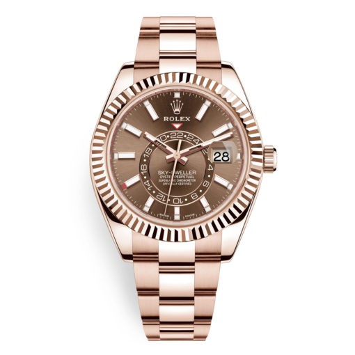 Rolex Sky-Dweller 326935 Chocolate Index Dial 18K Everose Watch