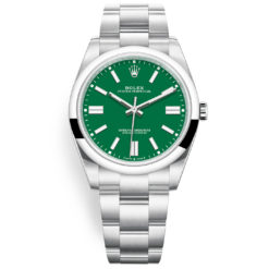 Rolex Oyster Perpetual 124300 Green Index Dial Oyster Bracelet Watch