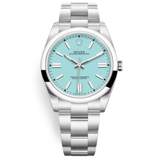 Rolex Oyster Perpetual 124300 Turquoise Blue Index Dial