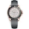 Rolex Yacht-Master 126655 Diamond Dial 18K Everose Gold Rubber Strap Automatic Watch