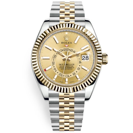 Rolex Sky-Dweller 326933 Champagne Dial 42Mm Jubilee Bracelet Watch