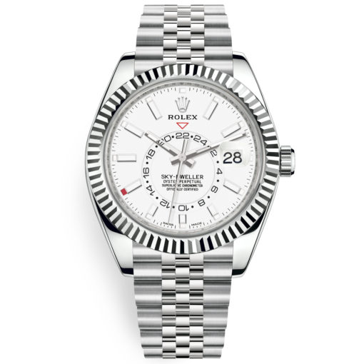 Rolex Sky-Dweller 326934 White Index 42Mm Jubilee Bracelet Watch