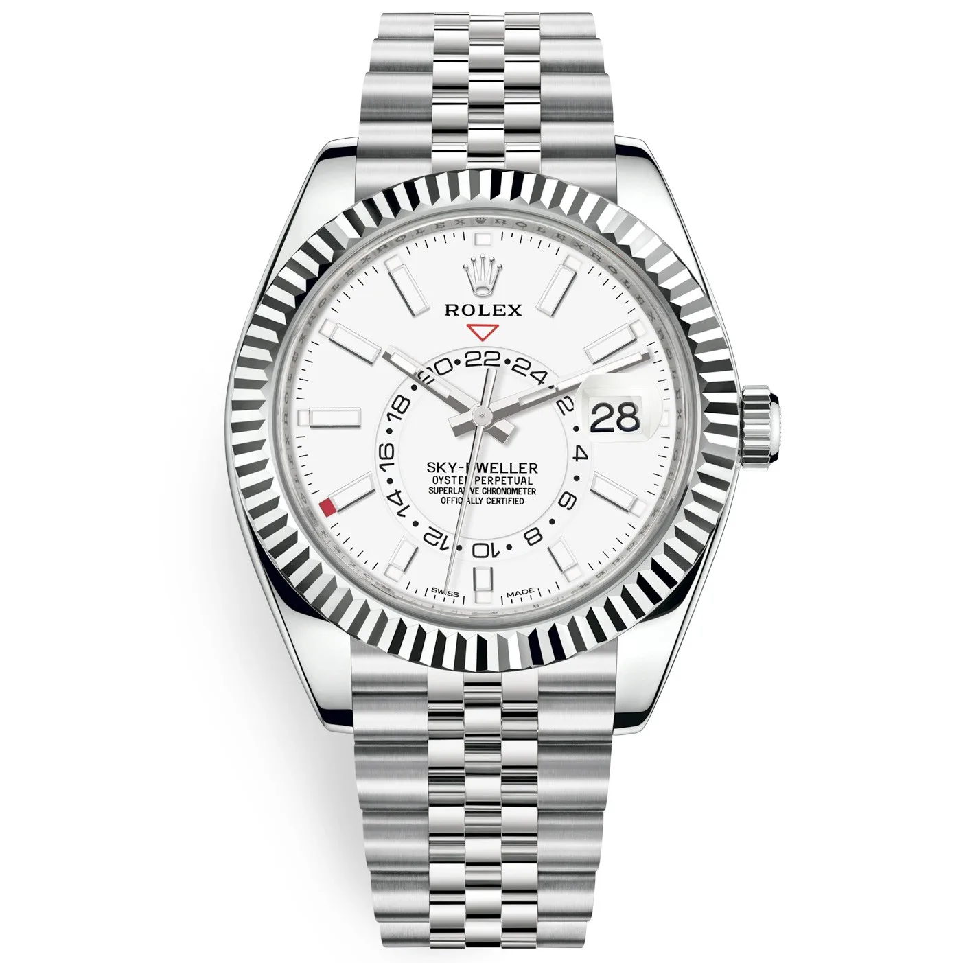Rolex Sky-Dweller 326934 White Index 42Mm Jubilee Bracelet Watch