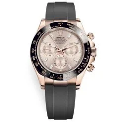 Rolex Cosmograph Daytona 116515ln Sundust Diamond Dial Oysterflex Everose Watch